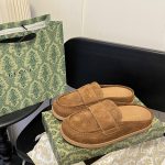 Gucci Slippers Ash Genuine Leather Spring Summer