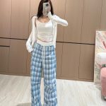 Miu Miu Plaid Trousers