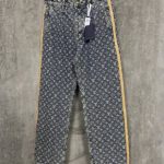 Louis Vuitton Jeans Color Cotton Pure Pu Leather Jacquard Denim