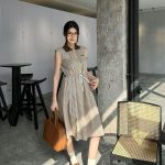 Miu Miu Plaid Sleeveless Dress