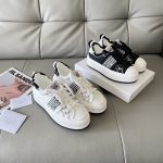 Dior Canvas Shoes Red Summer Early