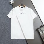Prada Short-Sleeved T-Shirt Red Cotton Pure
