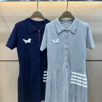 Thom Browne Jacquard Short-Sleeved Top