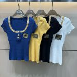 Miu Miu Gold Short Sleeves