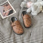 Louis Vuitton Slippers Genuine Leather Summer