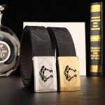 Versace Belt Red Top-Grain Calfskin High-End Quality