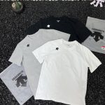 Descente Short-Sleeved Shirts Black Eva Summer Slim Fit