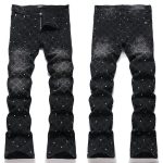 Ami Pants Red Genuine Leather