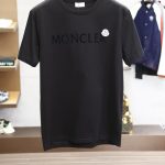 Monk Short-Sleeved T-Shirt Red Cotton Mercerized Spring Summer