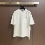 Fendi Short-Sleeved T-Shirt Red Cotton Velvet Spring Early