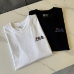 Fila Short-Sleeved T-Shirt Red All-Day Comfort Relaxed Fit Soft Touch