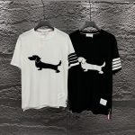 Thom Browne Short Sleeves Red Polyester Jacquard Autumn Early
