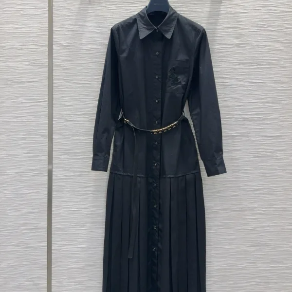 Louis Vuitton Long-Sleeved Dress