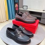 Salvatore Ferragamo Abs Leather Shoes