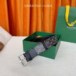 Goyard Belt Red Top-Grain Cowhide Understated Luxury