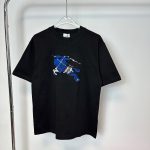 Burberry Short-Sleeved T-Shirt Ash Cotton Pure Embroidery