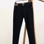 Burberry Jeans Red Denim Sophistication Premium Matte Autumn Early Slim Fit Leather Patch