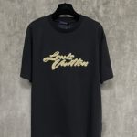 Louis Vuitton Short Sleeves Red Cotton Combed Xinjiang Summer Embroidery