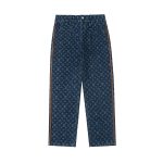 Louis Vuitton Trousers Ash Eva Denim Winter Leather Patch