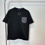 Louis Vuitton Short-Sleeved T-Shirt Ash Cotton Pure Simple Design