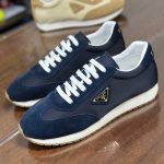 Prada Sneakers Red Sheepskin Cowhide Lightweight Yet Stable Clean Lines Spring Summer Metal Logo