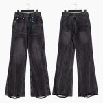 Balenciaga Jeans Red Summer Leather Patch