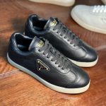 Prada Sneakers Top-Grain Cowhide Eco-Friendly Leather Spring Summer Metal Logo
