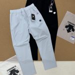 Descente Trousers Black Cooling Fibers Quick-Drying Fabric Running Simple Design Business Commute Summer