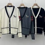 Thom Browne Jacquard Long-Sleeved Cardigan