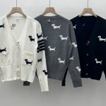 Thom Browne Jacquard Long-Sleeved Cardigan