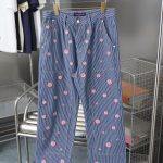 Louis Vuitton Jeans Red Denim Spring Summer Embroidery