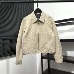 Coach Coat Red Jacquard Autumn Early