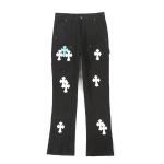 Carhartt Pants Black Denim Leather Patch