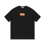 Monk Short-Sleeved T-Shirt Black Cotton Pure Summer
