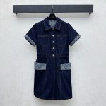 Louis Vuitton Denim Short-Sleeved Shirts