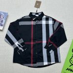 Burberry Long-Sleeved Shirt Color Cotton Pure Spandex Autumn Winter