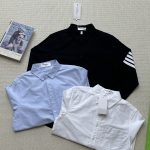 Thom Browne Shirt Red Cotton Pure Oxford Cloth Autumn Early