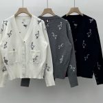 Thom Browne Jacquard Long-Sleeved Cardigan