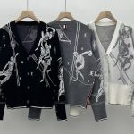 Thom Browne Jacquard Long-Sleeved Cardigan
