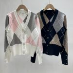 Thom Browne Diamond Long-Sleeved Cardigan