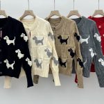 Thom Browne Jacquard Long-Sleeved Sweater