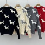 Thom Browne Jacquard Long-Sleeved Sweater