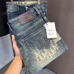Dior Jeans Red Cotton Denim Sophistication Winter Slim Fit
