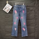 Chrome Hearts Jeans Red Patch