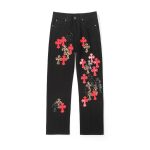 Chrome Hearts T-Shirts Red Denim All-Day Comfort Exquisite Workmanship Simple And Elegant Street Style Patch