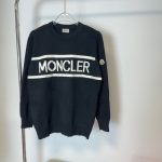 Moncler Sweater Blue Jacquard Spring Autumn Winter
