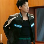 Louis Vuitton Coat Ash Leather Patchwork Patch
