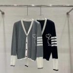 Thom Browne Jacquard Long-Sleeved Cardigan