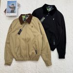 Ralph Lauren Shirts Red Cotton Corduroy Denim Spring Autumn Mid-Autumn Embroidery