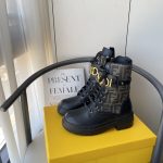 Fendi Dr. Martens Boots Ash Top-Grain Cowhide Rubber Autumn Winter